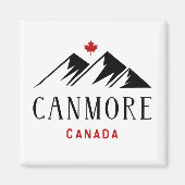 Cooles Canmore - Kanada - Ahornblättern Magnet (Vorne)