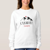 Cooles Canmore - Kanada - Ahornblättern Sweatshirt (Vorderseite)