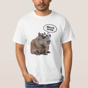 Cooles Capybara Foto Sonnenbrille tragen Capybara T-Shirt