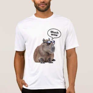 Cooles Capybara Foto Sonnenbrille tragen Capybara T-Shirt