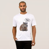 Cooles Capybara Foto Sonnenbrille tragen Capybara T-Shirt (Vorne ganz)
