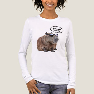 Cooles Capybara Foto Sonnenbrille tragen Capybara Tri-Blend Shirt
