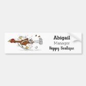 Cooles Cartoon mit lustiger Ausführung Autoaufkleber (Vorne)