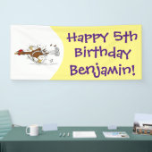 Cooles Cartoon mit lustiger Ausführung Banner (Messe)