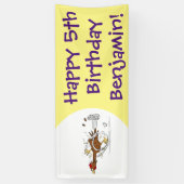 Cooles Cartoon mit lustiger Ausführung Banner (Vertikal)