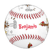 Cooles Cartoon mit lustiger Ausführung Baseball (Vorderseite)