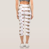 Cooles Cartoon mit lustiger Ausführung Capri Leggings (Rückseite)
