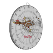 Cooles Cartoon mit lustiger Ausführung Dartscheibe (Vorderseite Links)