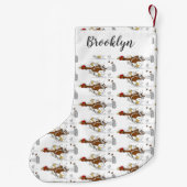 Cooles Cartoon mit lustiger Ausführung Kleiner Weihnachtsstrumpf (Rückseite)