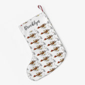 Cooles Cartoon mit lustiger Ausführung Kleiner Weihnachtsstrumpf (Rückseite (Hängend))