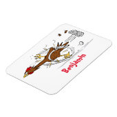 Cooles Cartoon mit lustiger Ausführung Magnet (Linke Seite)