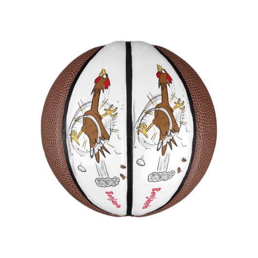 Cooles Cartoon mit lustiger Ausführung Mini Basketball (Vertikal)