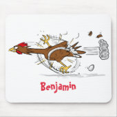 Cooles Cartoon mit lustiger Ausführung Mousepad (Vorne)