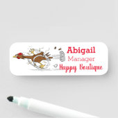 Cooles Cartoon mit lustiger Ausführung Namensschild (Beispiel)