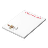 Cooles Cartoon mit lustiger Ausführung Notizblock (Rotiert)