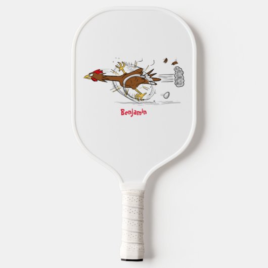 Cooles Cartoon mit lustiger Ausführung Pickleball Schläger (Rückseite)