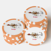 Cooles Cartoon mit lustiger Ausführung Pokerchips (Stapel)