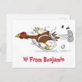 Cooles Cartoon mit lustiger Ausführung Postkarte (Vorne/Hinten)