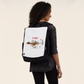 Cooles Cartoon mit lustiger Ausführung Rucksack (Ausgewaschen)