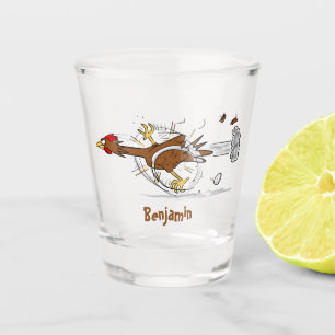 Cooles Cartoon mit lustiger Ausführung Schnapsglas
