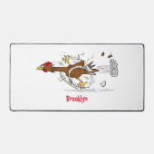 Cooles Cartoon mit lustiger Ausführung Schreibtischunterlage (Vorderseite)