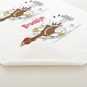 Cooles Cartoon mit lustiger Ausführung Sherpadecke (3/4)