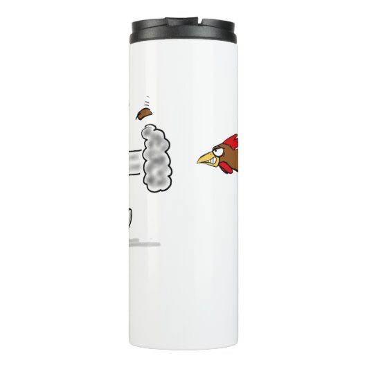 Cooles Cartoon mit lustiger Ausführung Thermosbecher (Rückseite)