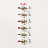 Cooles Cartoon mit lustiger Ausführung Yogamatte (Rückseite)