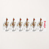 Cooles Cartoon mit lustiger Ausführung Yogamatte (Vorderseite (Horizontal))