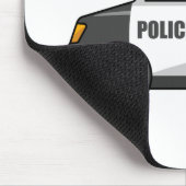 Cooles Cartoon-Polizei-Auto Mousepad (Ecke)