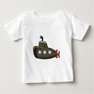 Cooles Cartoon-Unterseeboot Baby T-shirt