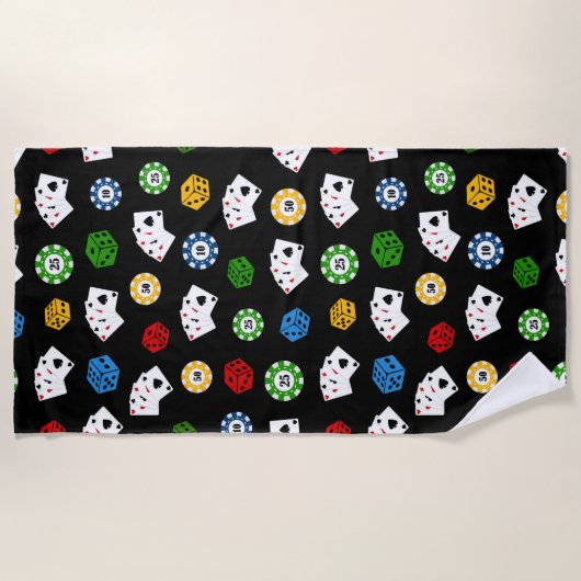 Cooles Casino Motel Badetuch (Vorderseite)