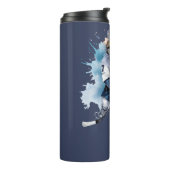 Cooles Cat Ice Hockey Thermosbecher (Nach links gedreht)