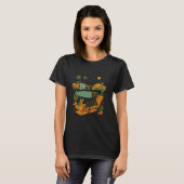 Cooles Cat Mid Century Palm Springs Vibes Retro MC T-Shirt (Vorne ganz)