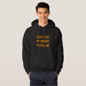 Cooles Cat Owner Sprichwort Prefere Cats Hoodie (Vorne ganz)