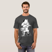 Cooles Cat Playing Jazz T-Shirt (Vorne ganz)