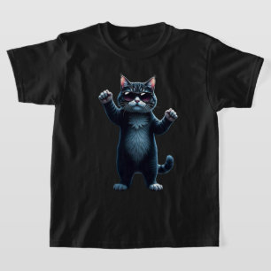 Cooles Cat Rock Dancer T-Shirt Funny Animal Musi