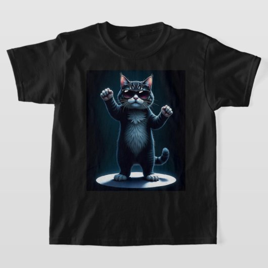 Cooles Cat Rock Dancer T-Shirt | Funny Animal Musi (Ablage )
