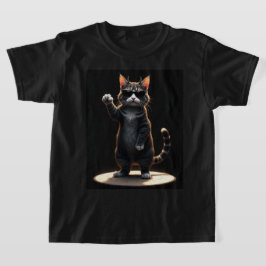 Cooles Cat Rock Dancer T-Shirt | Funny Animal Musi