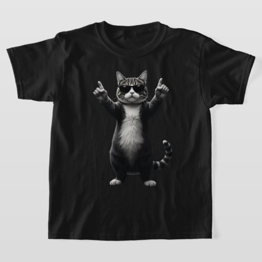Cooles Cat Rock Dancer T-Shirt | Funny Animal Musi (Ablage )