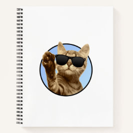 Cooles Cat Spiral Notebook Notizblock