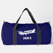 Cooles Cessna-Flugzeug, einfach, blau, Luftfahrt Duffle Bag (Vorderseite)