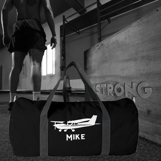 Cooles Cessna-Flugzeug, einfach, blau, Luftfahrt Duffle Bag