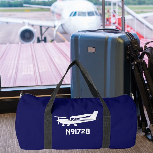 Cooles Cessna-Flugzeug, einfach, blau, Luftfahrt Duffle Bag
