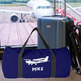 Cooles Cessna-Flugzeug, einfach, blau, Luftfahrt Duffle Bag