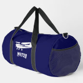 Cooles Cessna-Flugzeug, einfach, blau, Luftfahrt Duffle Bag (Rechte Ecke)