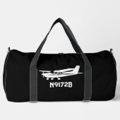Cooles Cessna-Flugzeug, einfach, schwarze Luftfahr Duffle Bag (Vorderseite)