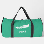 Cooles Cessna-Flugzeug, einfache grüne Luftfahrt,  Duffle Bag (Vorderseite)