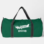 Cooles Cessna-Flugzeug, einfache grüne Luftfahrt Duffle Bag (Vorderseite)