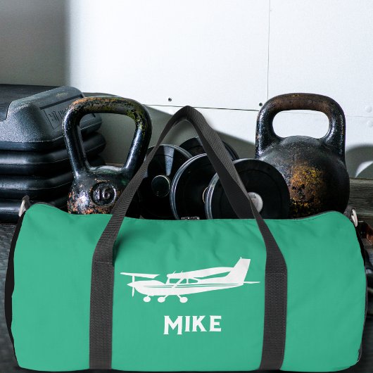 Cooles Cessna-Flugzeug, einfache grüne Luftfahrt, Duffle Bag
